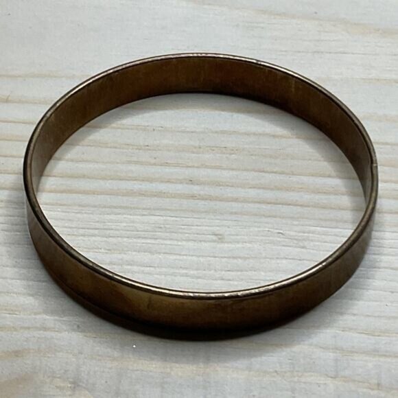 Bronze Colored Metal Bangle Bracelet - Picture 3 of 4